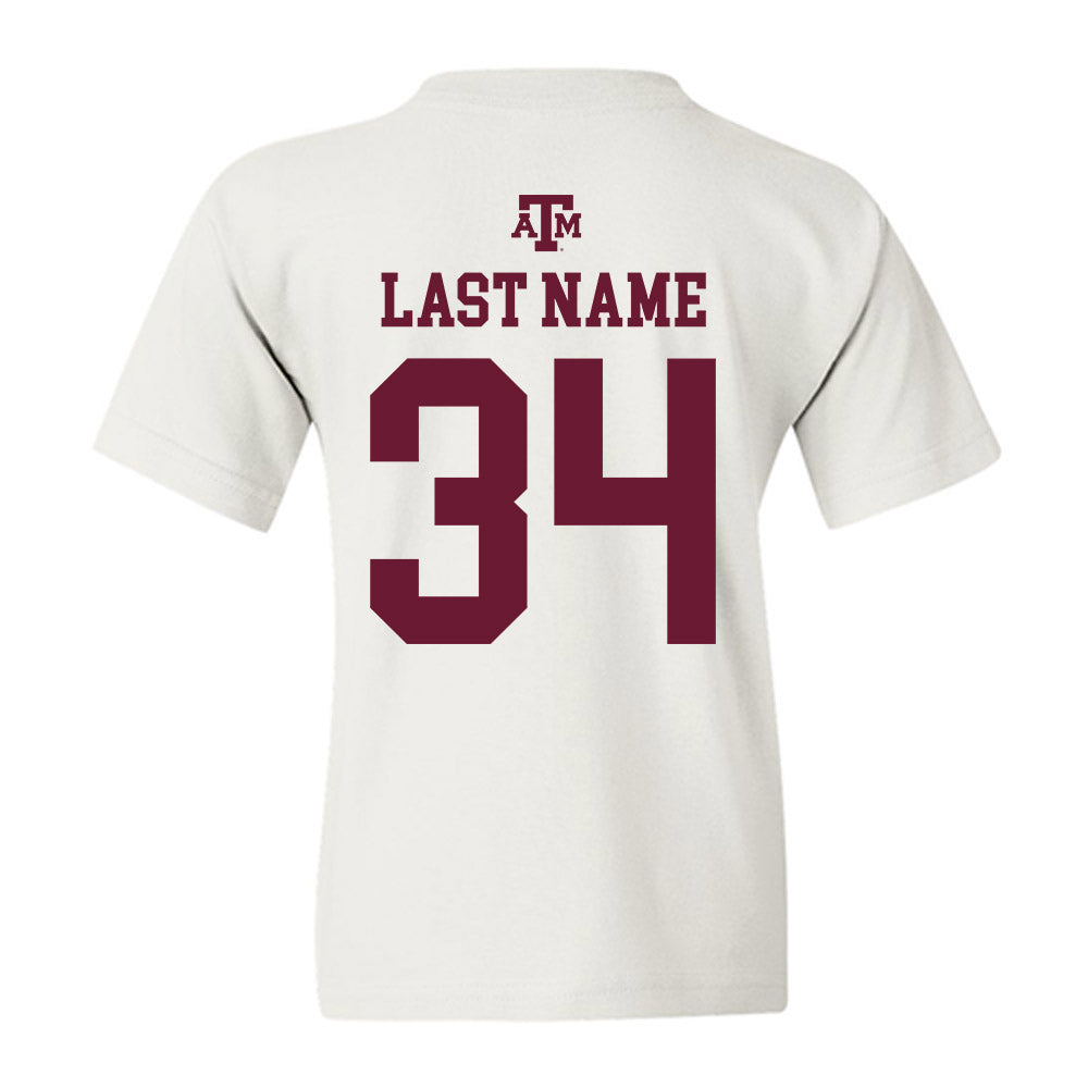 Texas A&M - NCAA Football : Kyle Garvis - White Out 2026 Youth T-Shirt-1