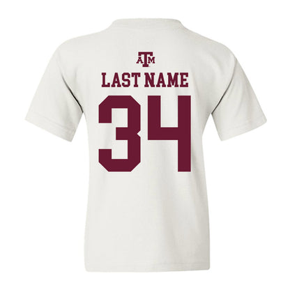 Texas A&M - NCAA Football : Kyle Garvis - White Out 2026 Youth T-Shirt-1