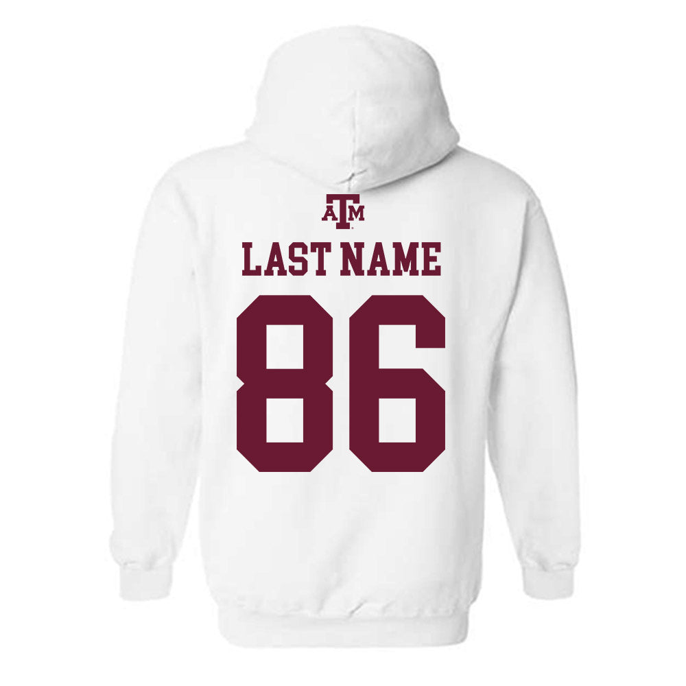 Texas A&M - NCAA Football : Evan Jacobson - White Out 2026 Hooded Sweatshirt-1