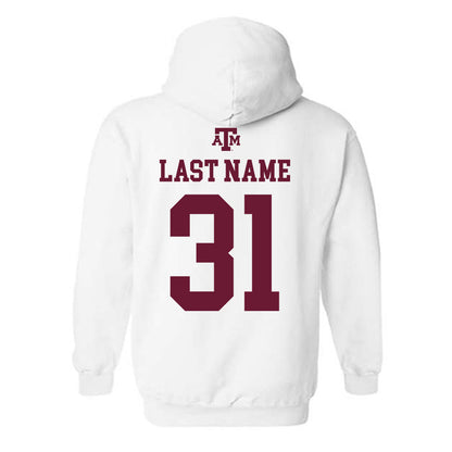 Texas A&M - NCAA Football : Kelvion Riggins - White Out 2026 Hooded Sweatshirt-1