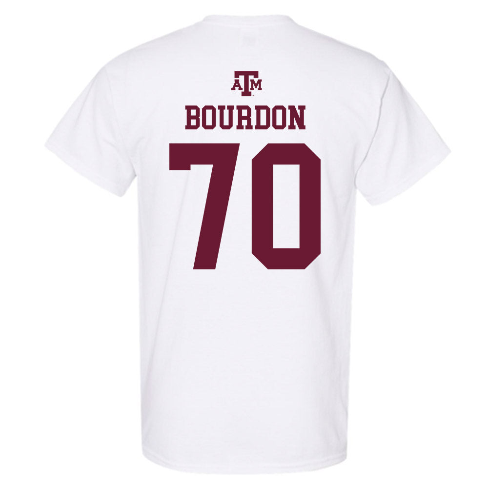 Texas A&M - NCAA Football : Robert Bourdon - White Out 2026 T-Shirt-1