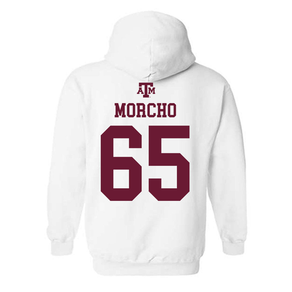 Texas A&M - NCAA Football : Avery Morcho - White Out 2026 Hooded Sweatshirt-1