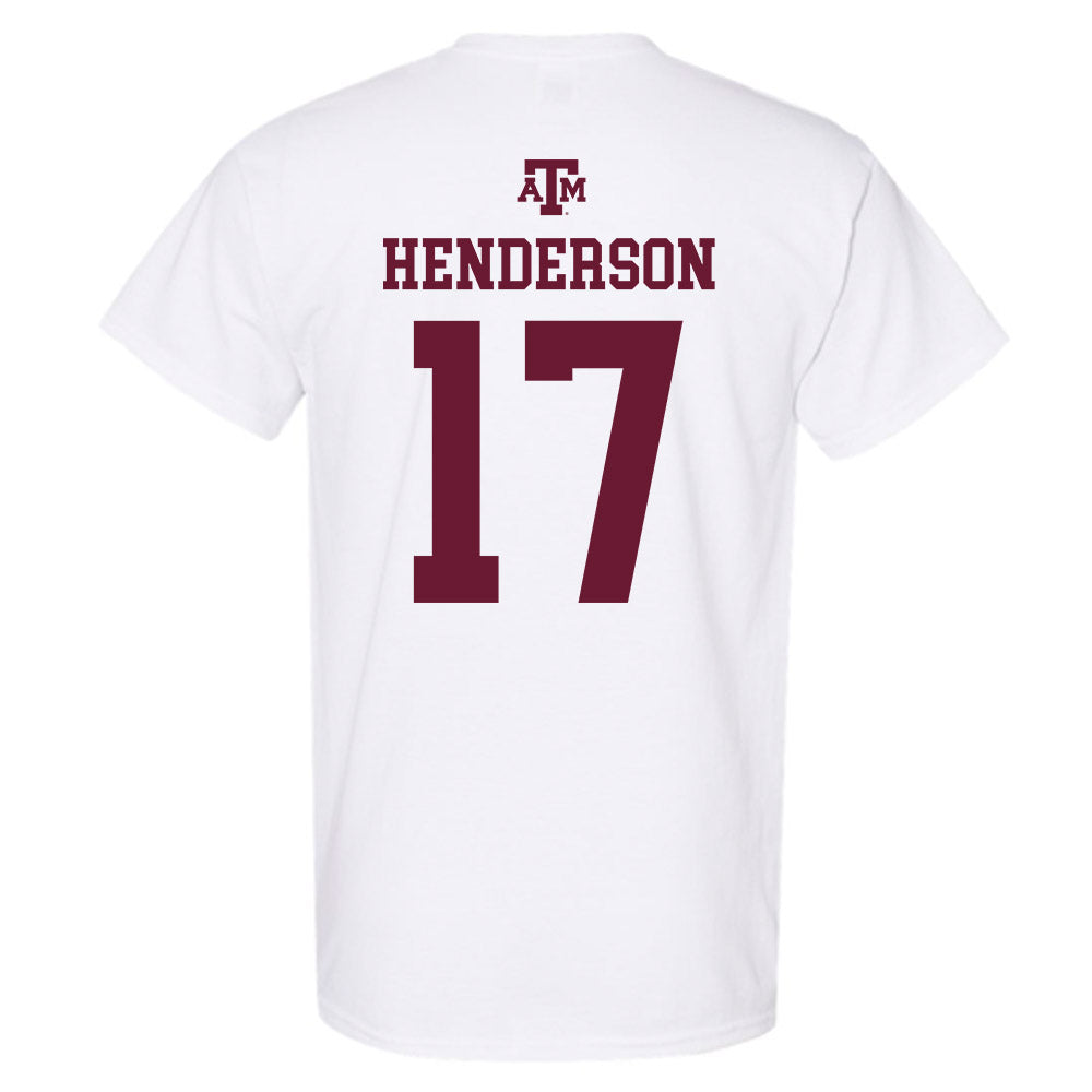 Texas A&M - NCAA Football : Ryan Henderson - White Out 2026 T-Shirt-1