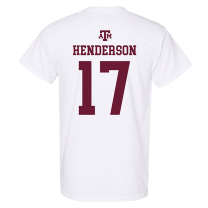 Texas A&M - NCAA Football : Ryan Henderson - White Out 2026 T-Shirt-1