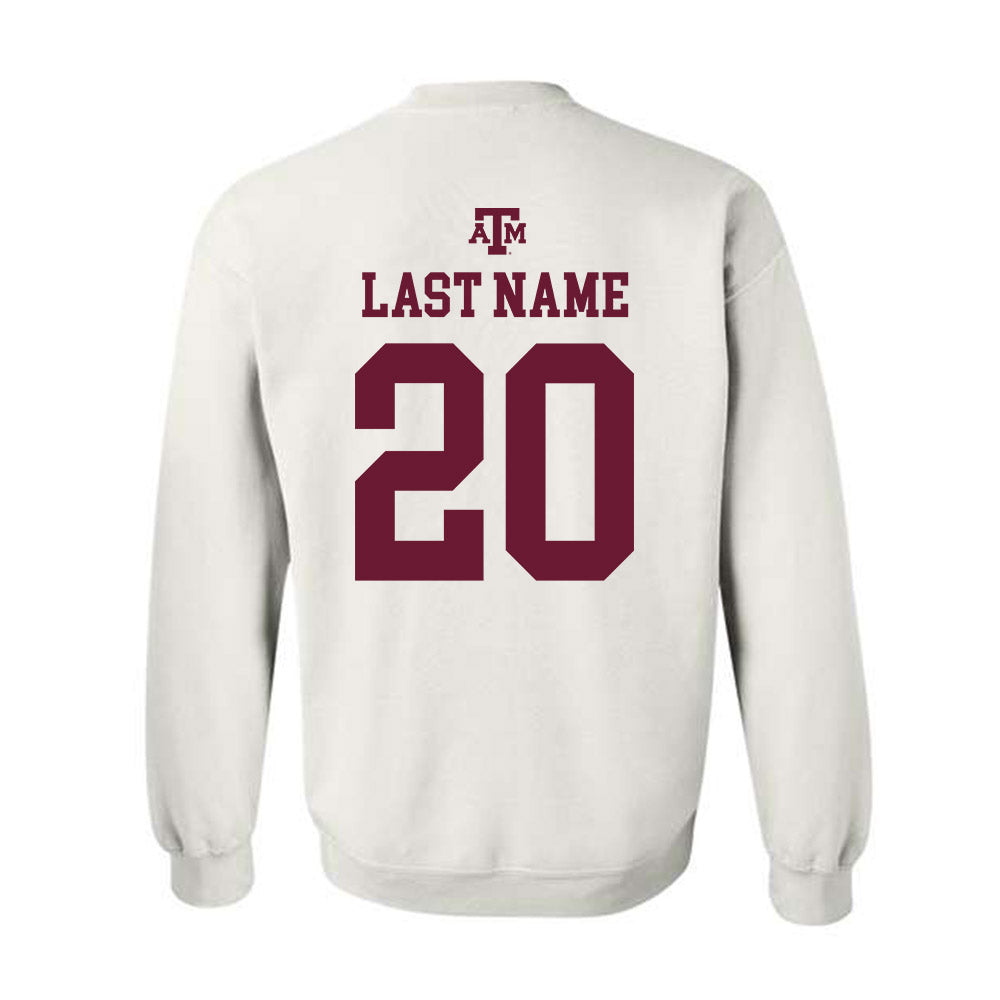 Texas A&M - NCAA Football : Michael Brown - White Out 2026 Crewneck Sweatshirt-1