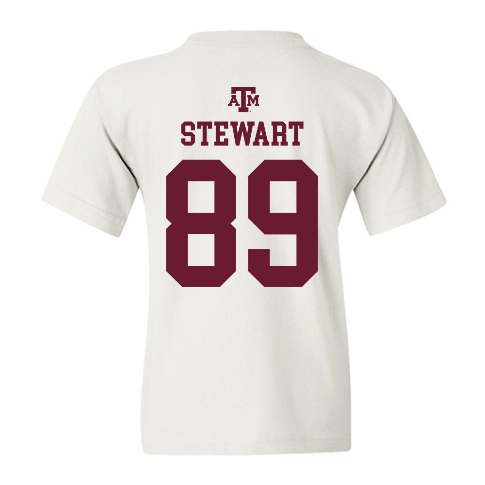 Texas A&M - NCAA Football : Kade Stewart - White Out 2026 Youth T-Shirt-1