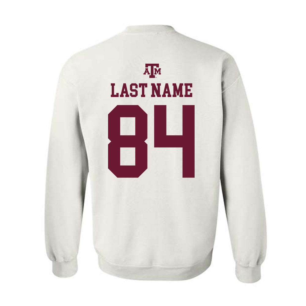 Texas A&M - NCAA Football : Richie Anderson - White Out 2026 Crewneck Sweatshirt-1