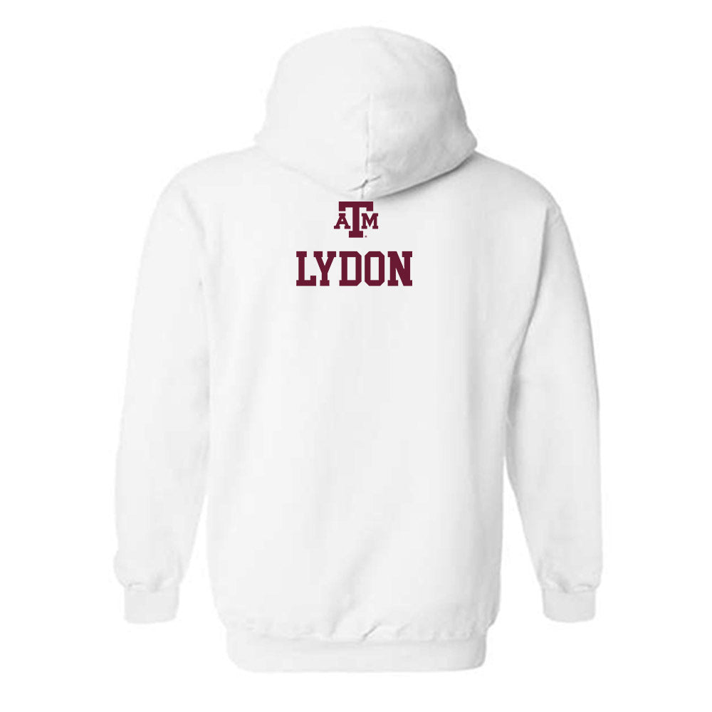 Texas A&M - NCAA Women's Track & Field : Rylee Lydon - White Out 2026 Hooded Sweatshirt-1