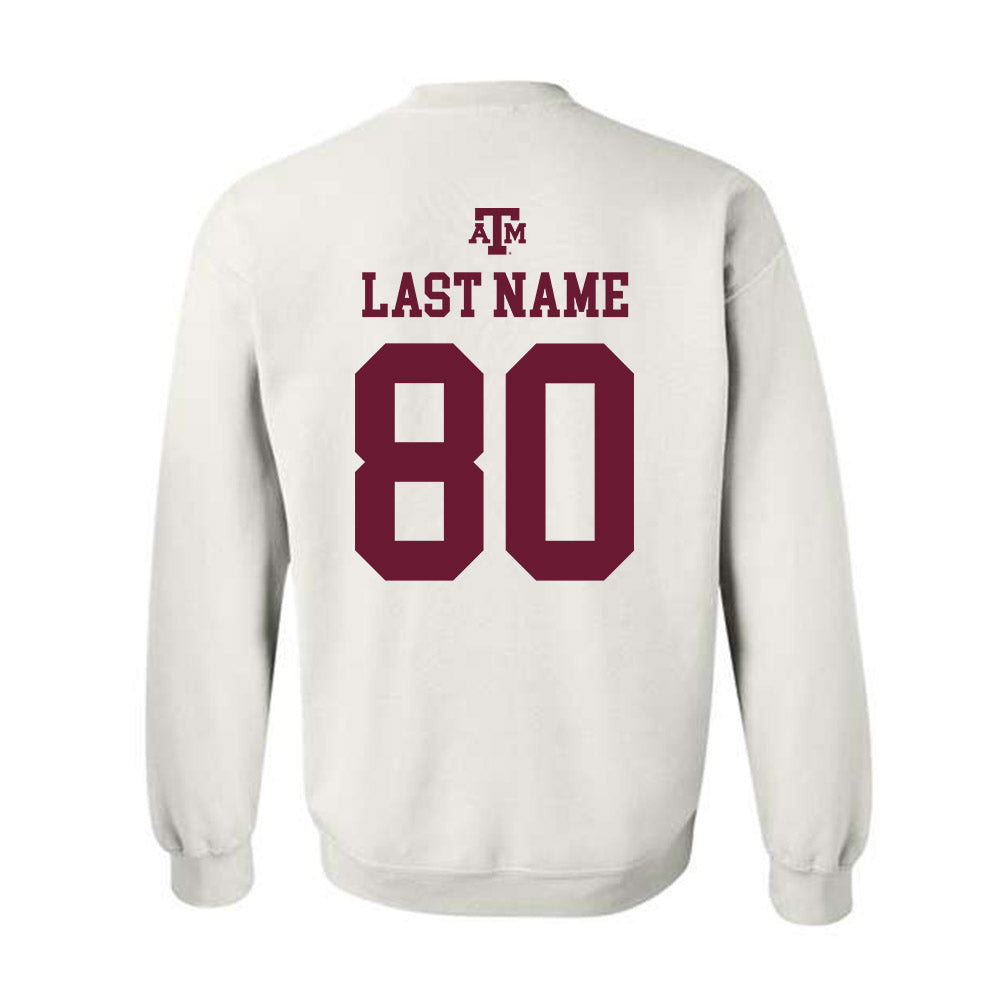 Texas A&M - NCAA Football : Jerome Myles - White Out 2026 Crewneck Sweatshirt-1