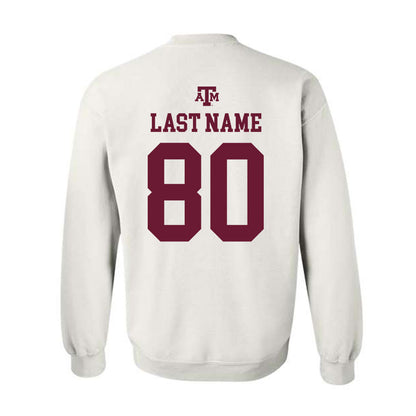 Texas A&M - NCAA Football : Jerome Myles - White Out 2026 Crewneck Sweatshirt-1