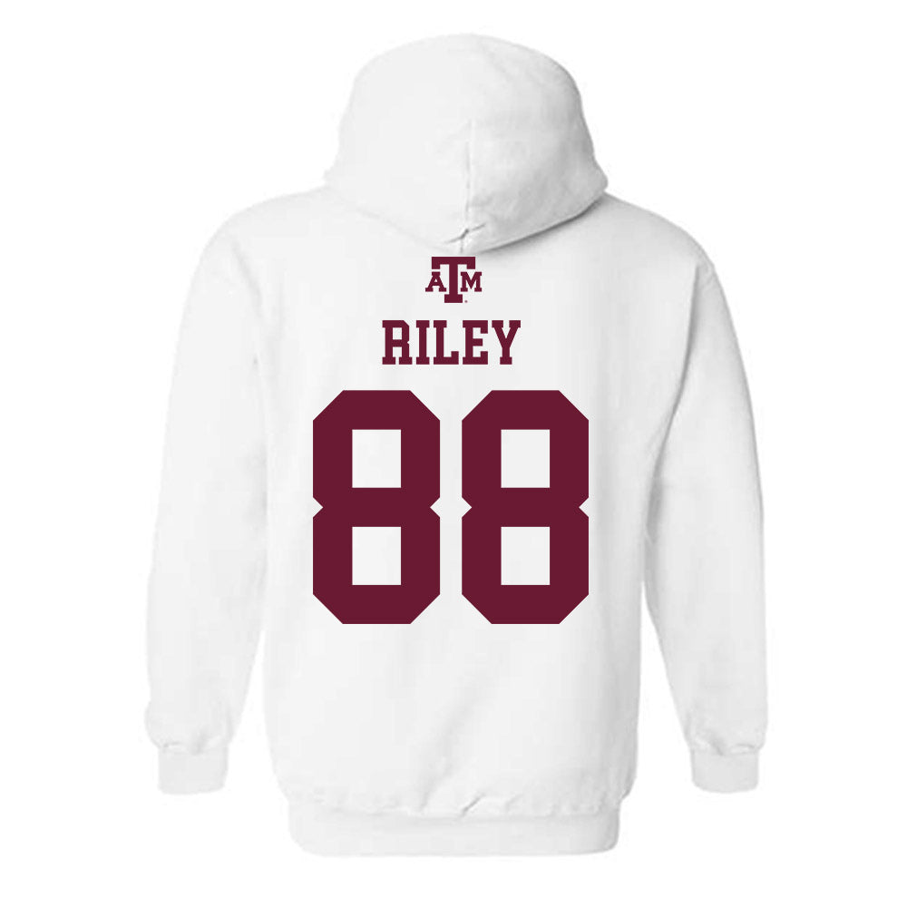 Texas A&M - NCAA Football : Micah Riley - White Out 2026 Hooded Sweatshirt-1