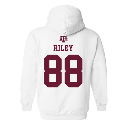 Texas A&M - NCAA Football : Micah Riley - White Out 2026 Hooded Sweatshirt-1