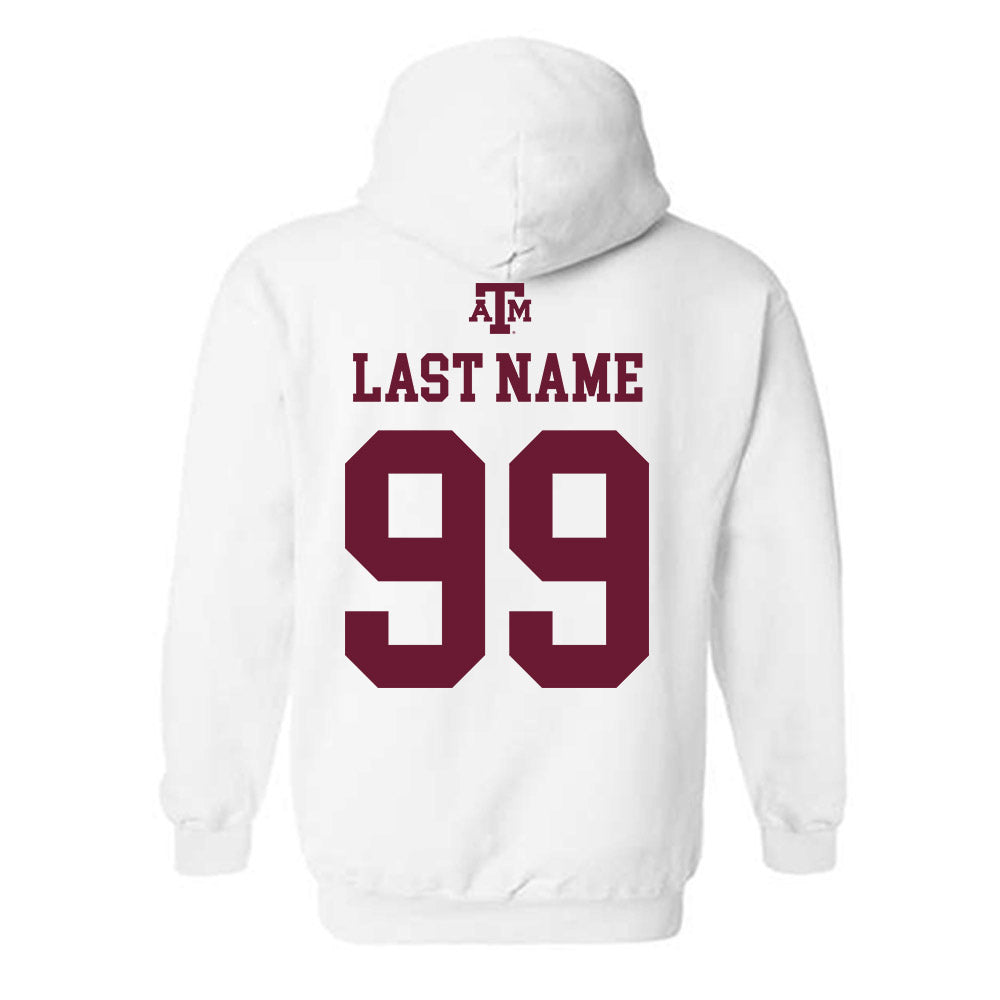 Texas A&M - NCAA Football : Jared Zirkel - White Out 2026 Hooded Sweatshirt-1