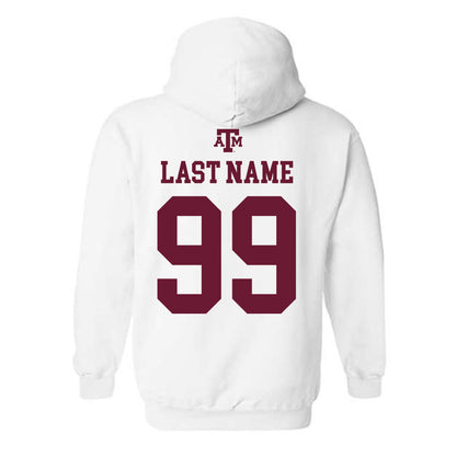 Texas A&M - NCAA Football : Jared Zirkel - White Out 2026 Hooded Sweatshirt-1