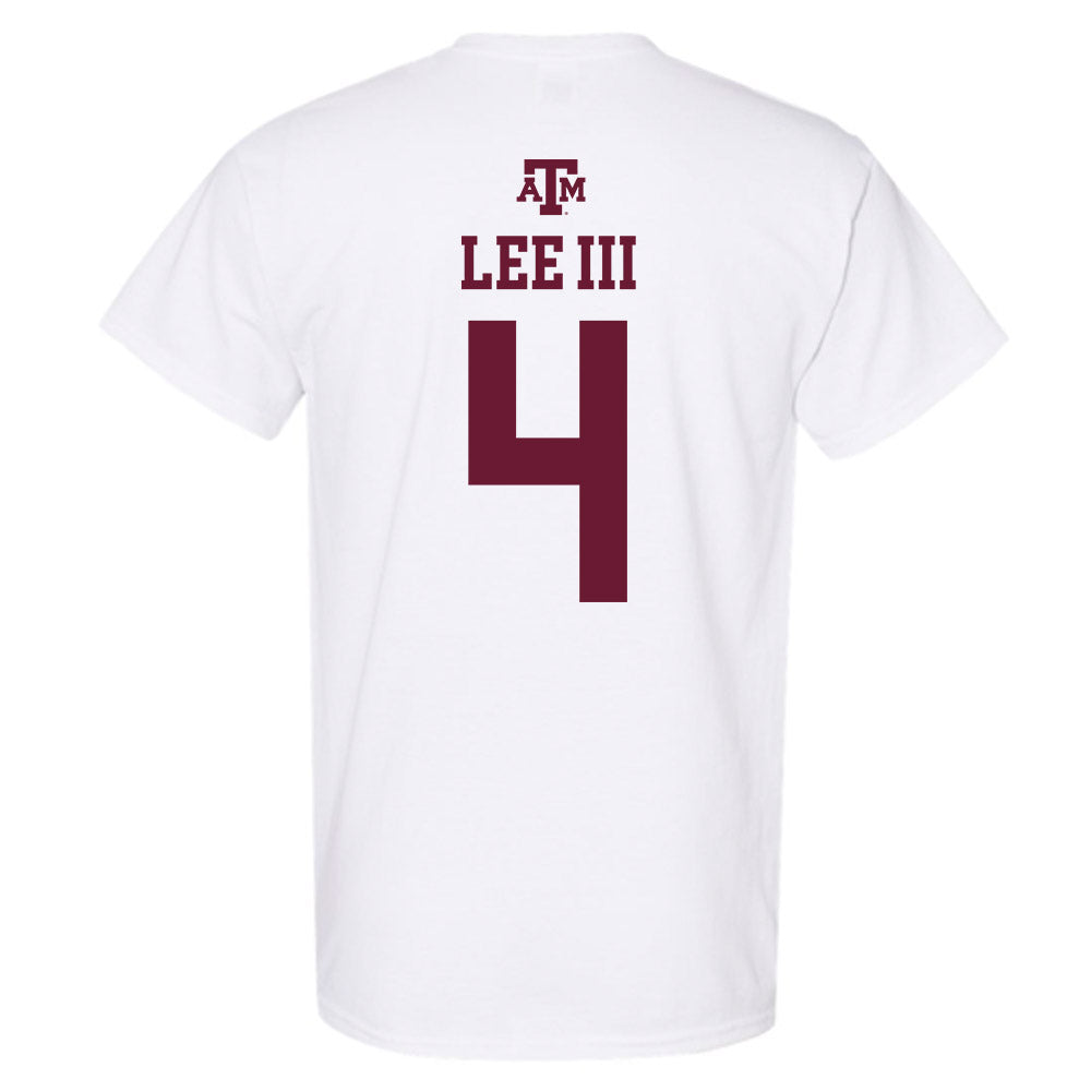 Texas A&M - NCAA Football : Will Lee III - White Out 2026 T-Shirt-1