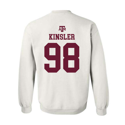 Texas A&M - NCAA Football : Jermaine Kinsler - White Out 2026 Crewneck Sweatshirt-1