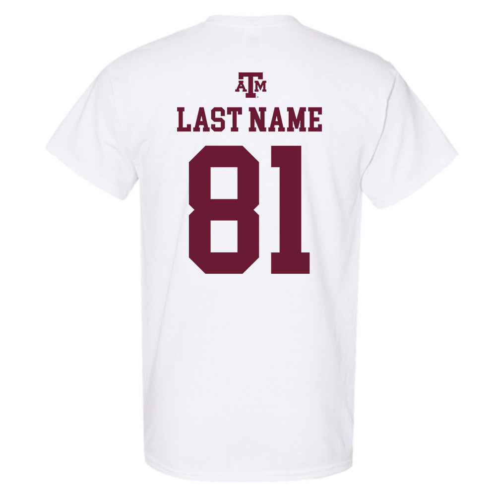 Texas A&M - NCAA Football : Luke Braden - White Out 2026 T-Shirt-1