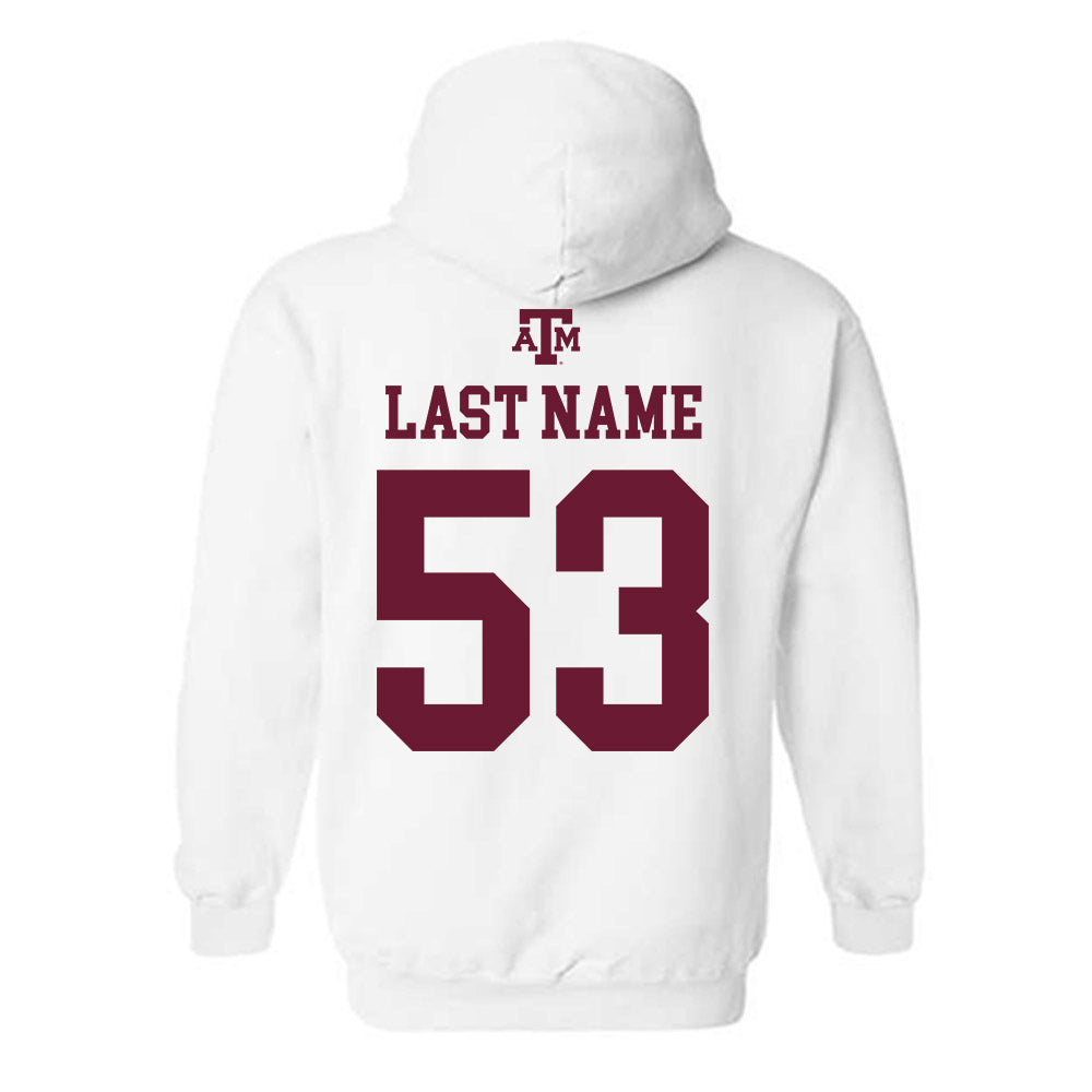 Texas A&M - NCAA Football : Jadon Scarlett - White Out 2026 Hooded Sweatshirt-1