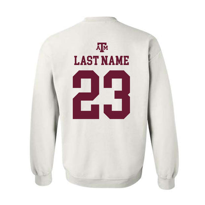 Texas A&M - NCAA Football : Brandon Arrington - White Out 2026 Crewneck Sweatshirt-1