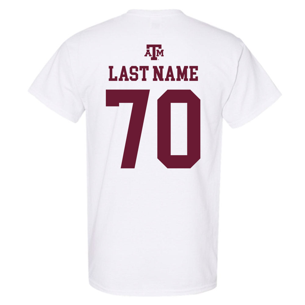 Texas A&M - NCAA Football : Robert Bourdon - White Out 2026 T-Shirt-1