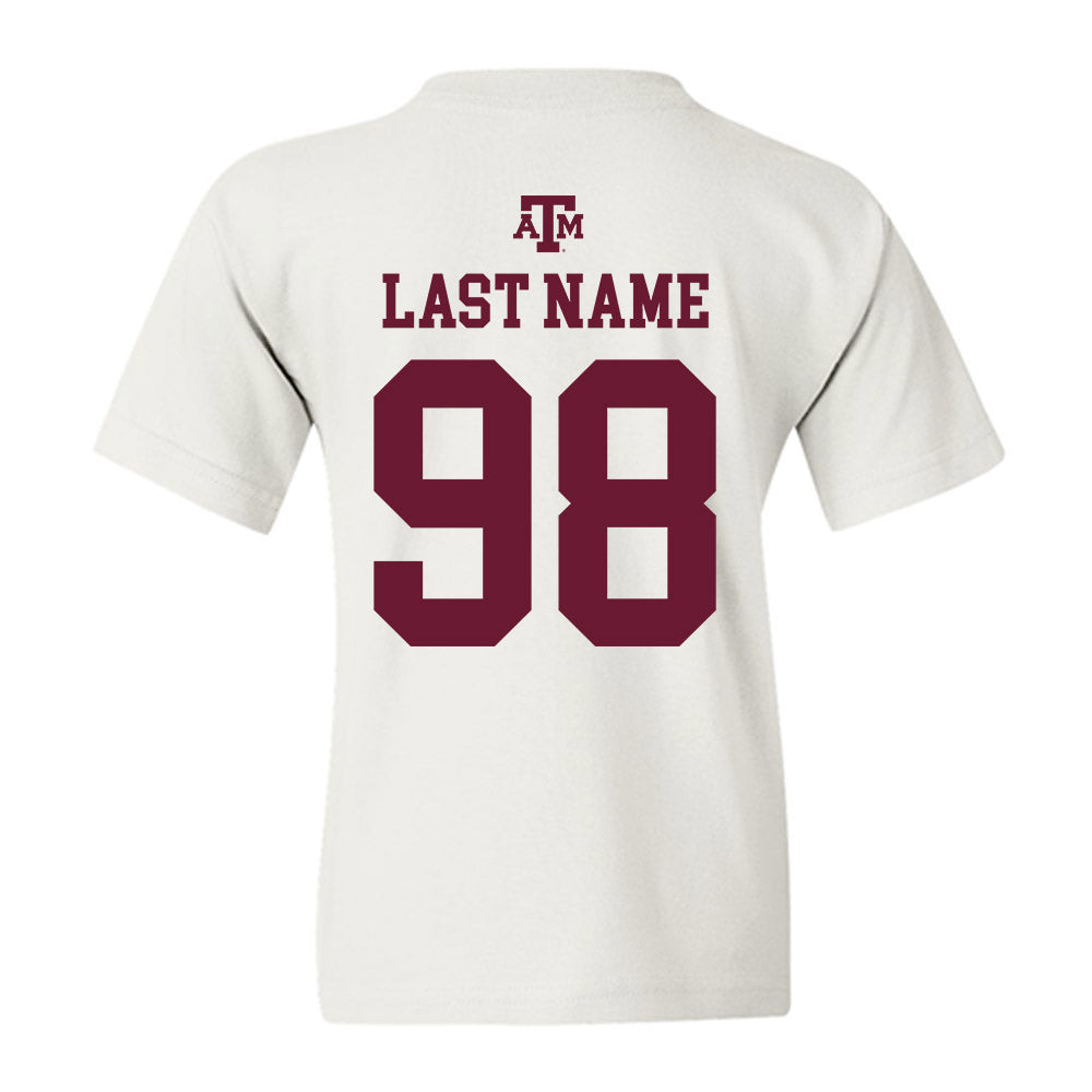 Texas A&M - NCAA Football : Jesse Chukwu - White Out 2026 Youth T-Shirt-1