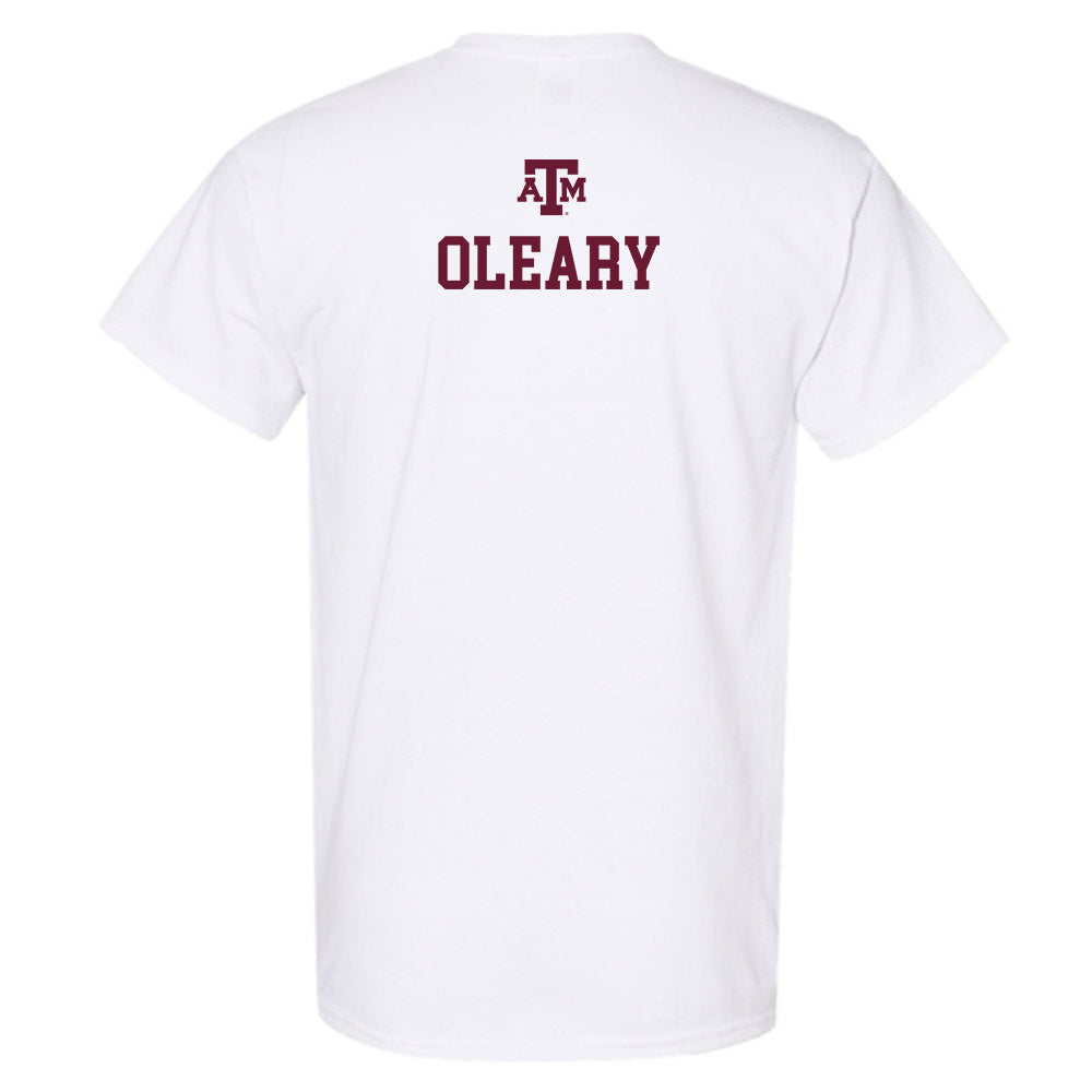Texas A&M - NCAA Women's Swimming & Diving : Hannah Oleary - White Out 2026 T-Shirt-1