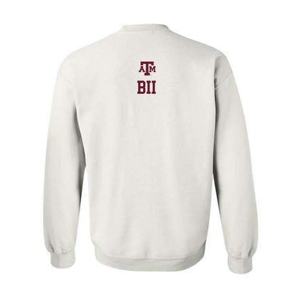 Texas A&M - NCAA Women's Track & Field : Winny Bii - White Out 2026 Crewneck Sweatshirt-1
