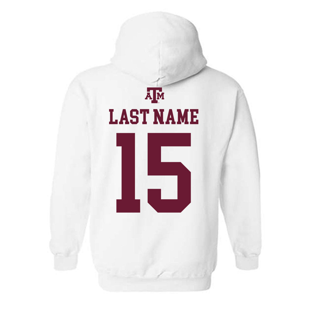 Texas A&M - NCAA Football : Rylan Kennedy - White Out 2026 Hooded Sweatshirt-1