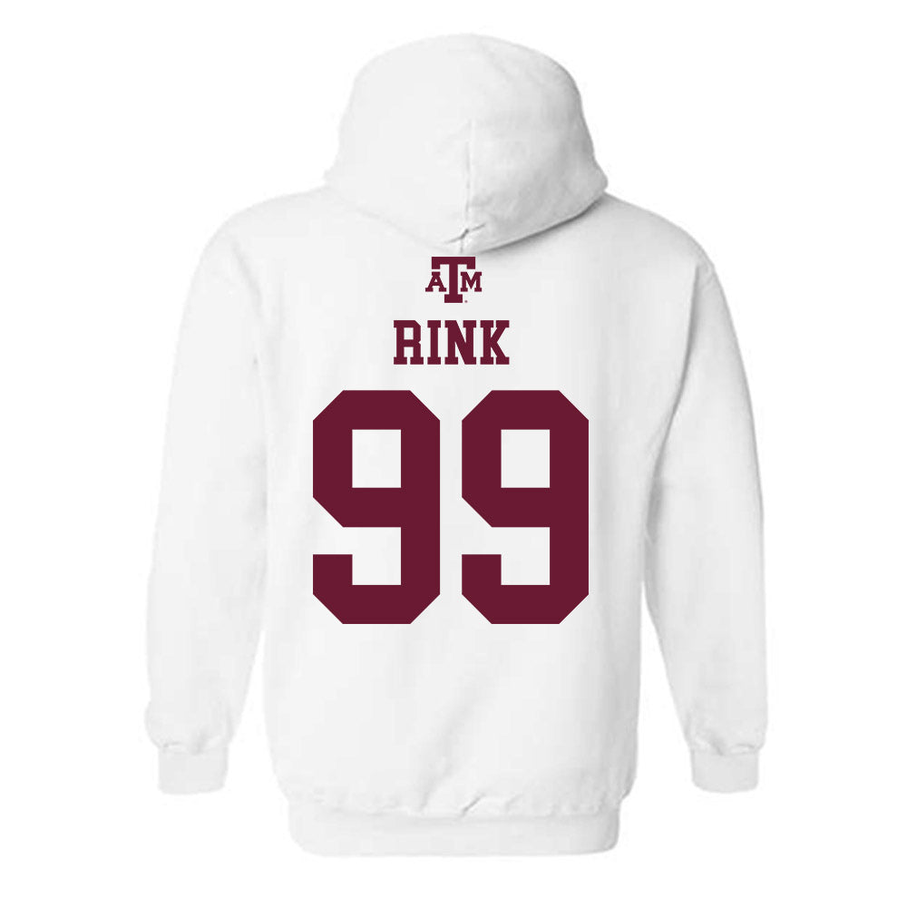 Texas A&M - NCAA Football : Landon Rink - White Out 2026 Hooded Sweatshirt-1