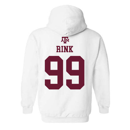 Texas A&M - NCAA Football : Landon Rink - White Out 2026 Hooded Sweatshirt-1