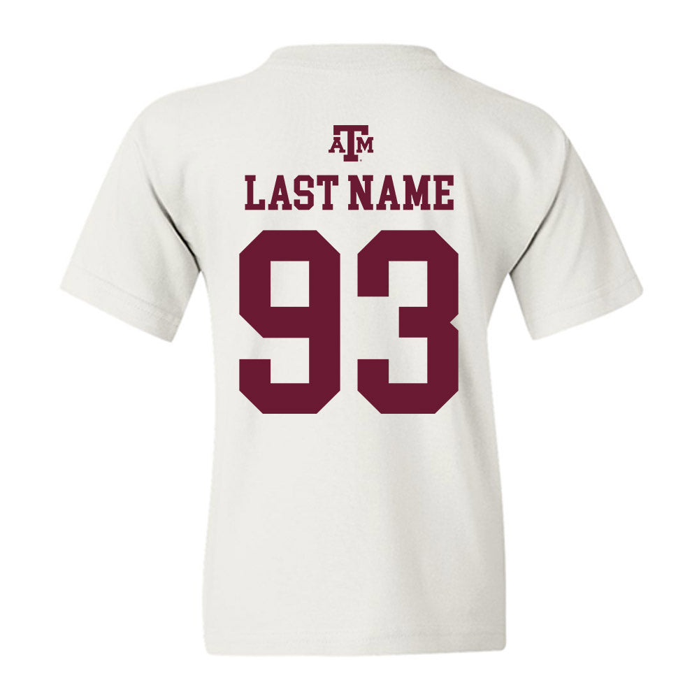 Texas A&M - NCAA Football : Nathan Mabon - White Out 2026 Youth T-Shirt-1