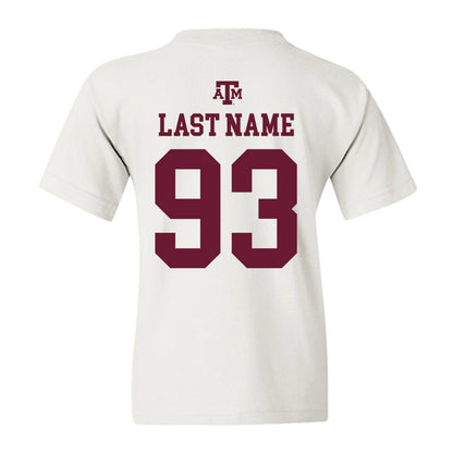 Texas A&M - NCAA Football : Nathan Mabon - White Out 2026 Youth T-Shirt-1