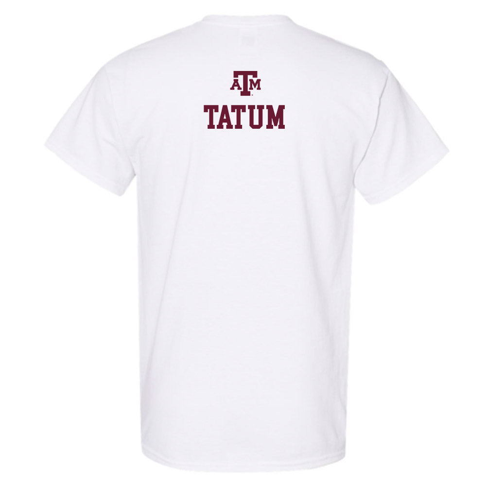 Texas A&M - NCAA Women's Track & Field : Adriana Tatum - White Out 2026 T-Shirt-1