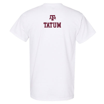 Texas A&M - NCAA Women's Track & Field : Adriana Tatum - White Out 2026 T-Shirt-1