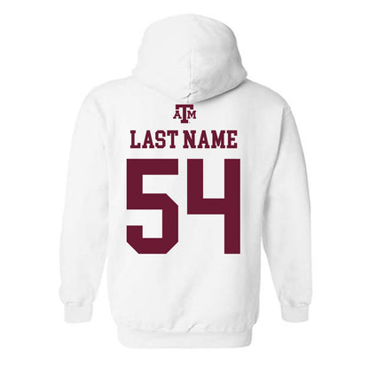 Texas A&M - NCAA Football : Mark Nabou Jr. - White Out 2026 Hooded Sweatshirt-1