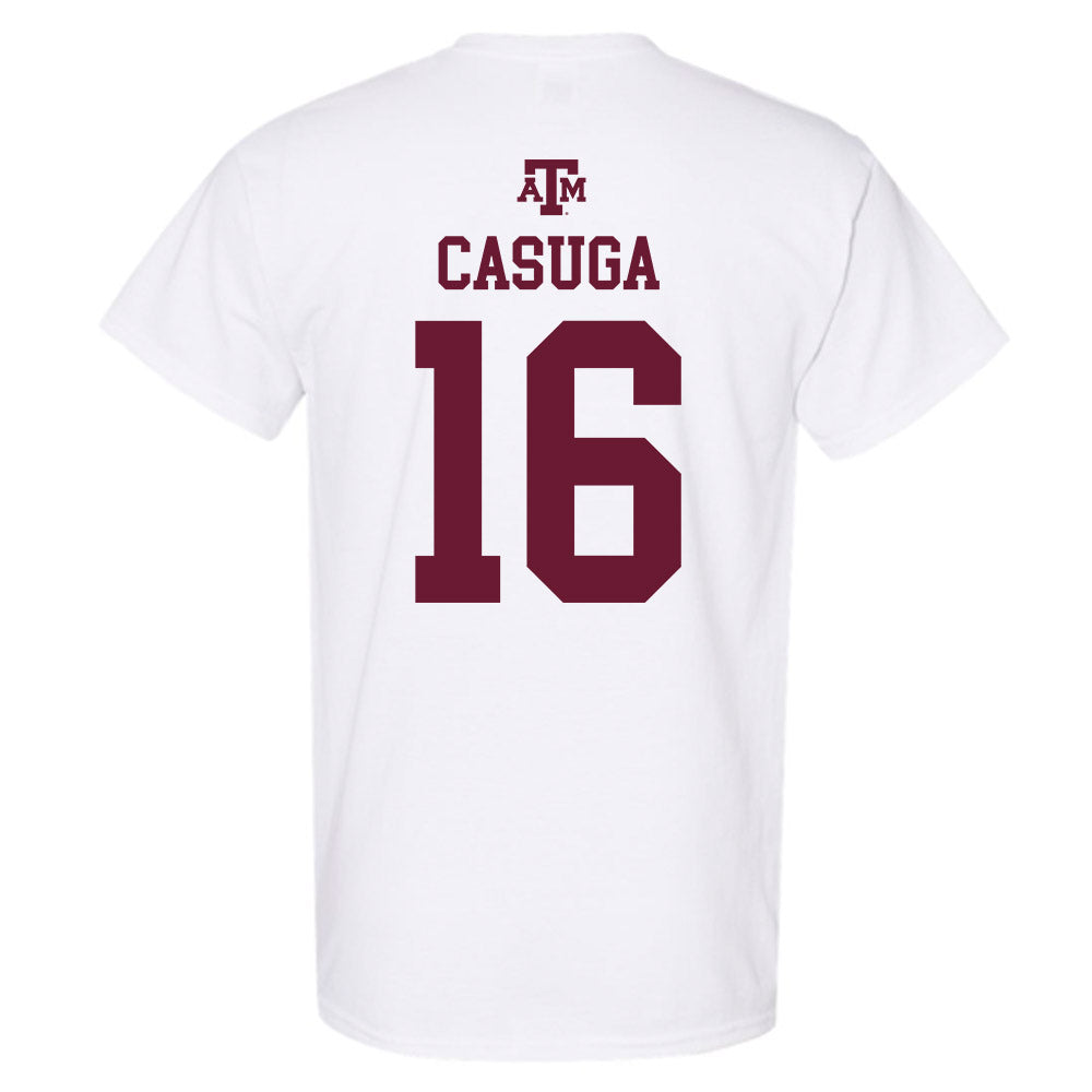 Texas A&M - NCAA Football : Helaman Casuga - White Out 2026 T-Shirt-1