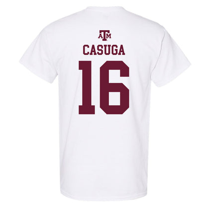 Texas A&M - NCAA Football : Helaman Casuga - White Out 2026 T-Shirt-1