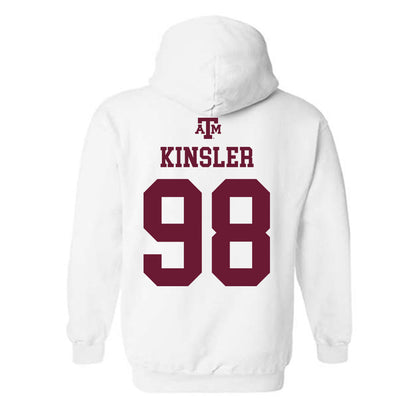 Texas A&M - NCAA Football : Jermaine Kinsler - White Out 2026 Hooded Sweatshirt-1
