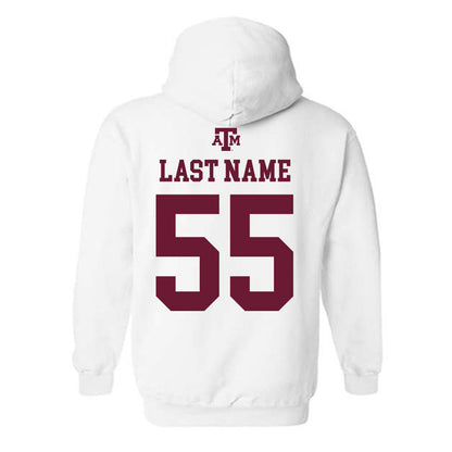 Texas A&M - NCAA Football : Dealyn Evans - White Out 2026 Hooded Sweatshirt-1