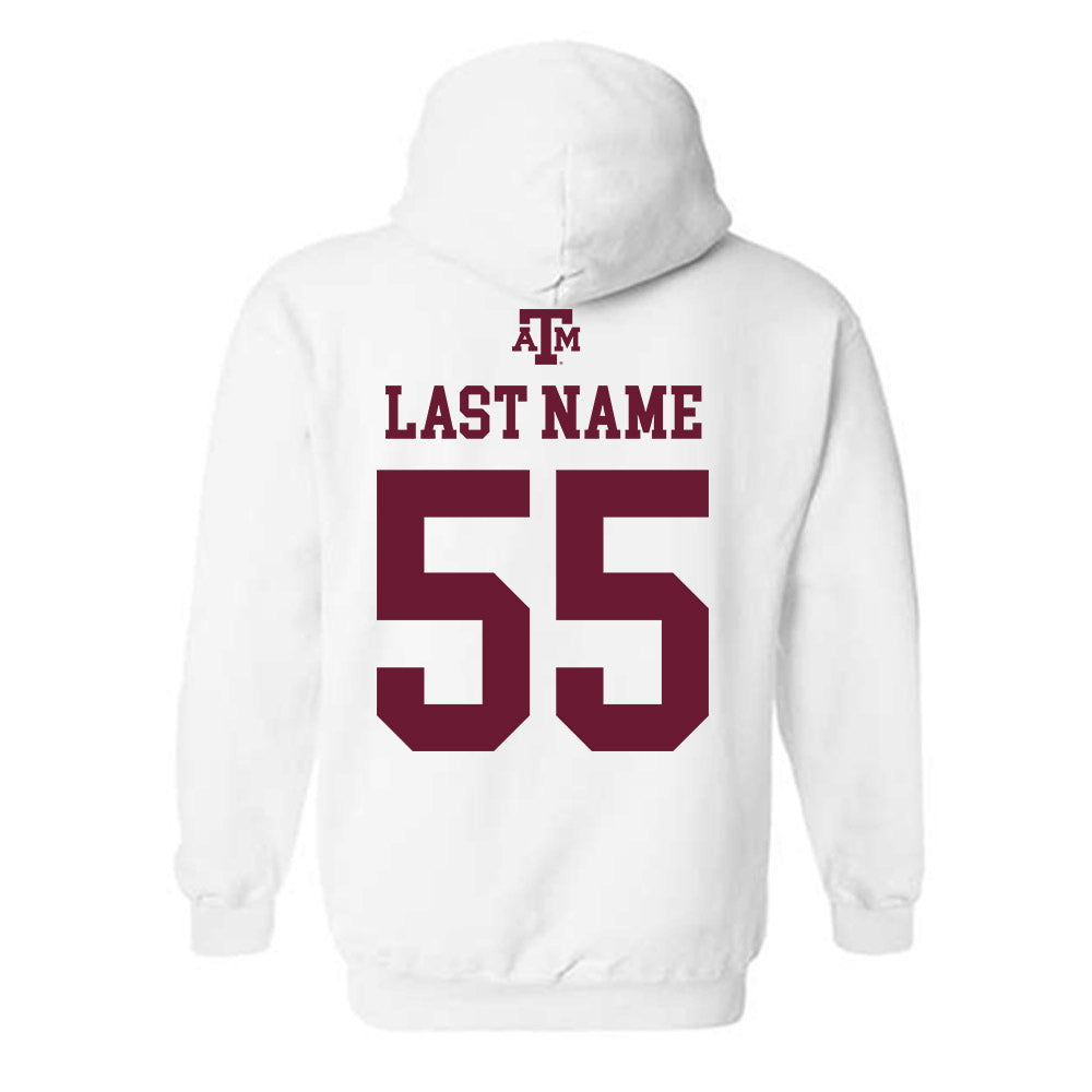 Texas A&M - NCAA Football : Hunter McKinney - White Out 2026 Hooded Sweatshirt-1