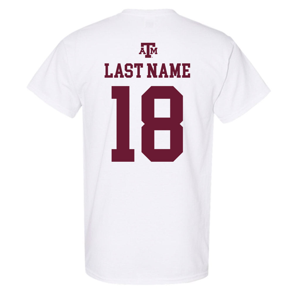 Texas A&M - NCAA Baseball : Wesley Jordan - White Out 2026 T-Shirt-1