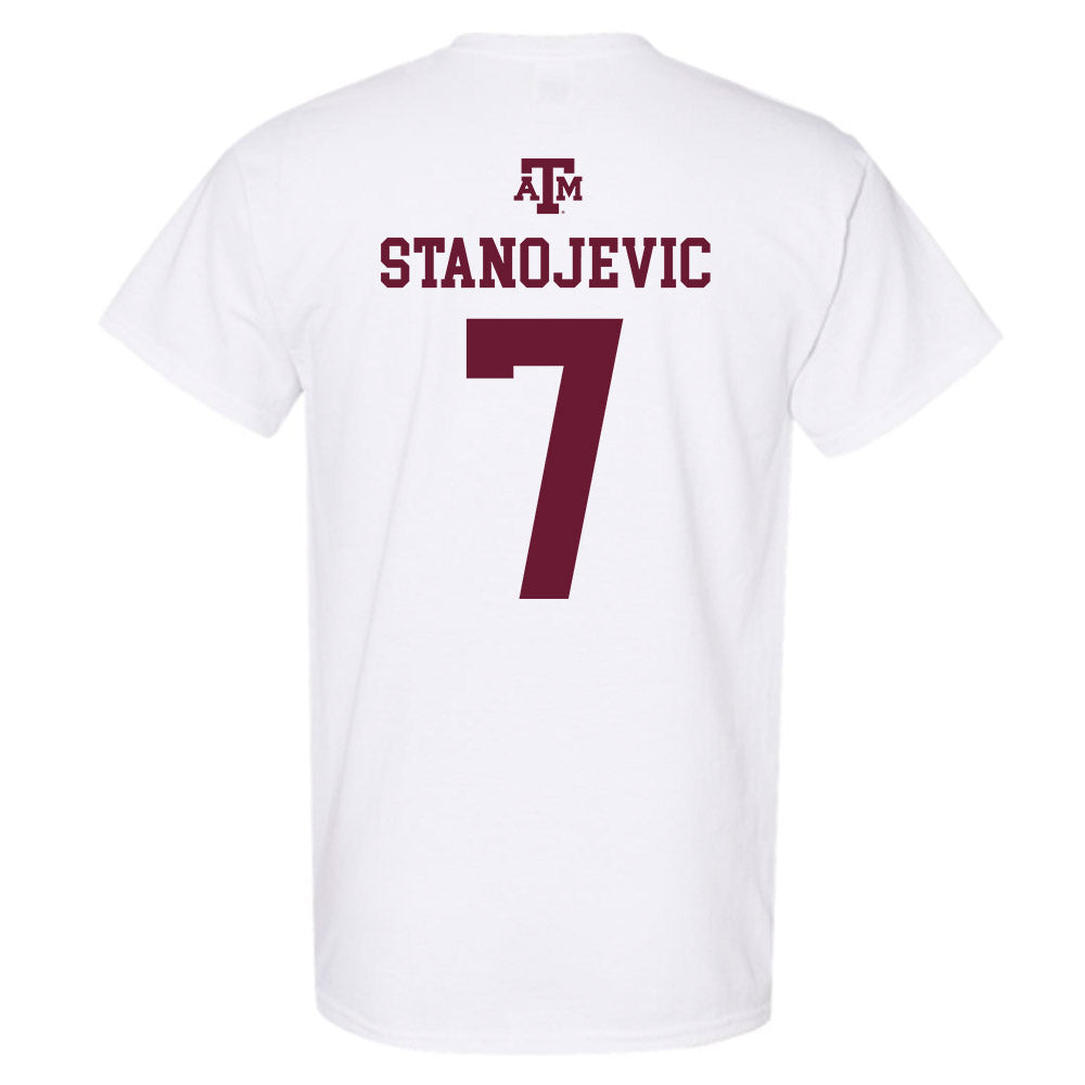 Texas A&M - NCAA Women's Volleyball : Djurdja Stanojevic - White Out 2026 T-Shirt-1