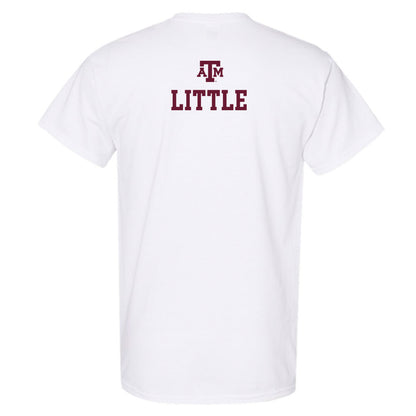 Texas A&M - NCAA Women's Track & Field : Emma Little - White Out 2026 T-Shirt-1