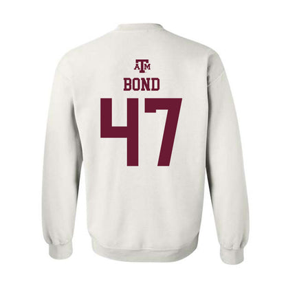 Texas A&M - NCAA Football : Randy Bond - White Out 2026 Crewneck Sweatshirt-1