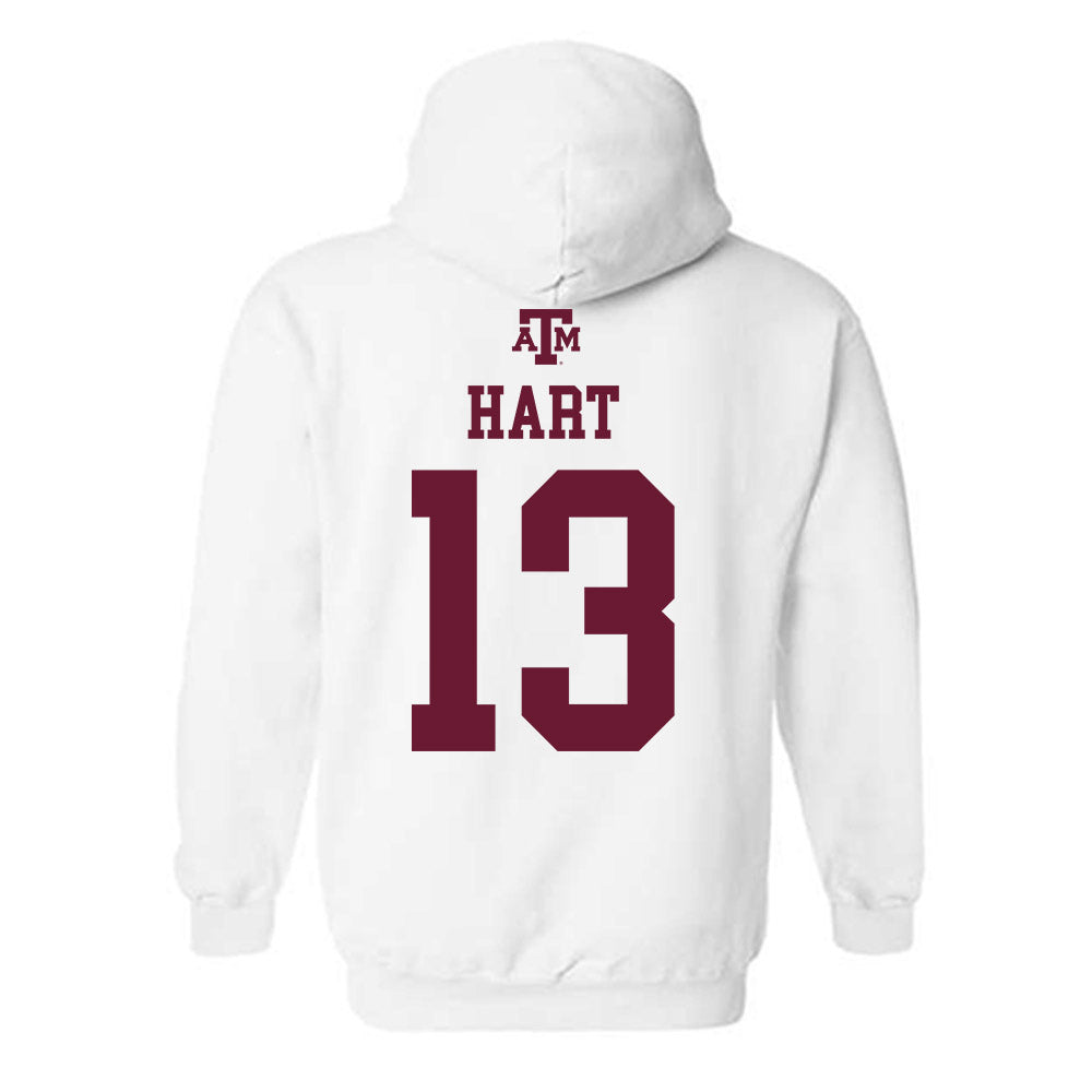 Texas A&M - NCAA Football : Brady Hart - White Out 2026 Hooded Sweatshirt-1