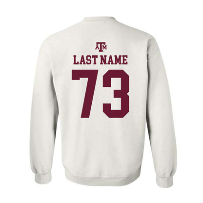 Texas A&M - NCAA Football : Ashton Funk - White Out 2026 Crewneck Sweatshirt-1