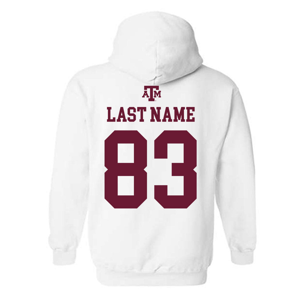 Texas A&M - NCAA Football : Will Hargett - White Out 2026 Hooded Sweatshirt-1