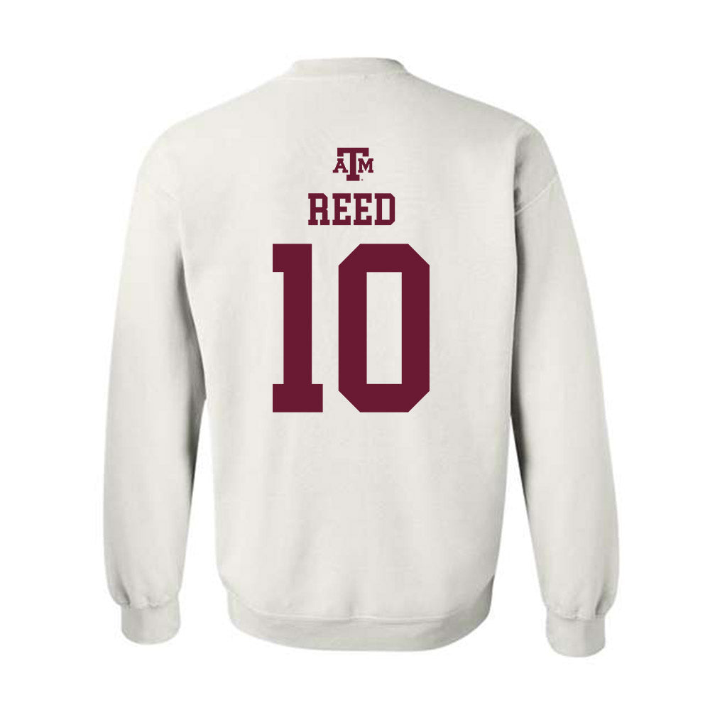 Texas A&M - NCAA Football : Marcel Reed - White Out 2026 Crewneck Sweatshirt-1