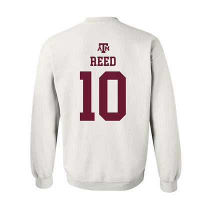 Texas A&M - NCAA Football : Marcel Reed - White Out 2026 Crewneck Sweatshirt-1