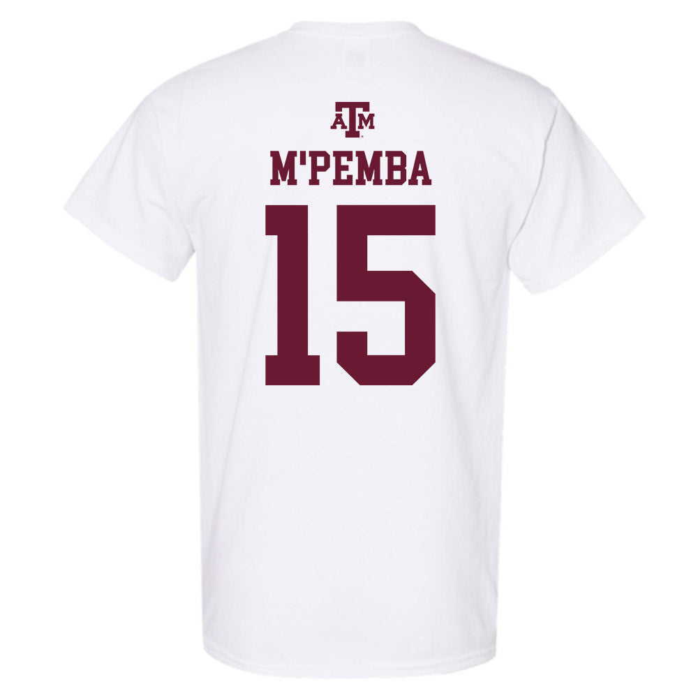 Texas A&M - NCAA Football : Sam M'Pemba - White Out 2026 T-Shirt-1